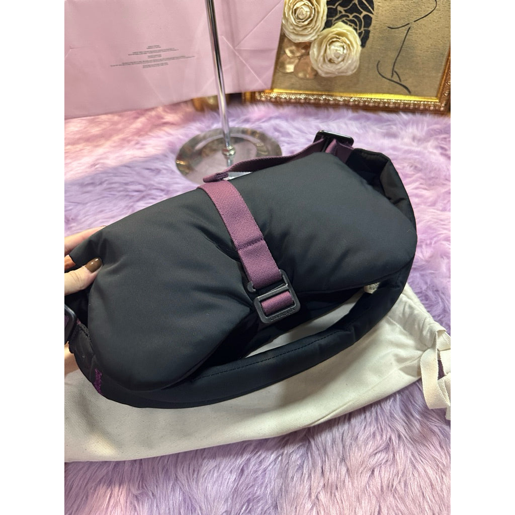AUTHENTIC/ORIGINAL CCH Retail Coachtopia Loop Puffy Wavy Dinky Bag Black