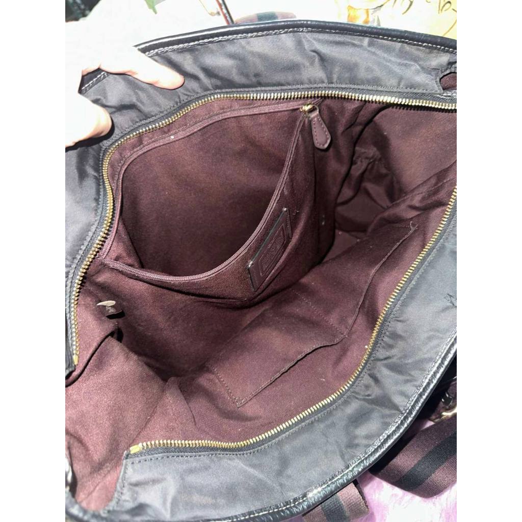 ORIG Preloved CCH Ellis Weekender Nylon Tote Large Black Bag