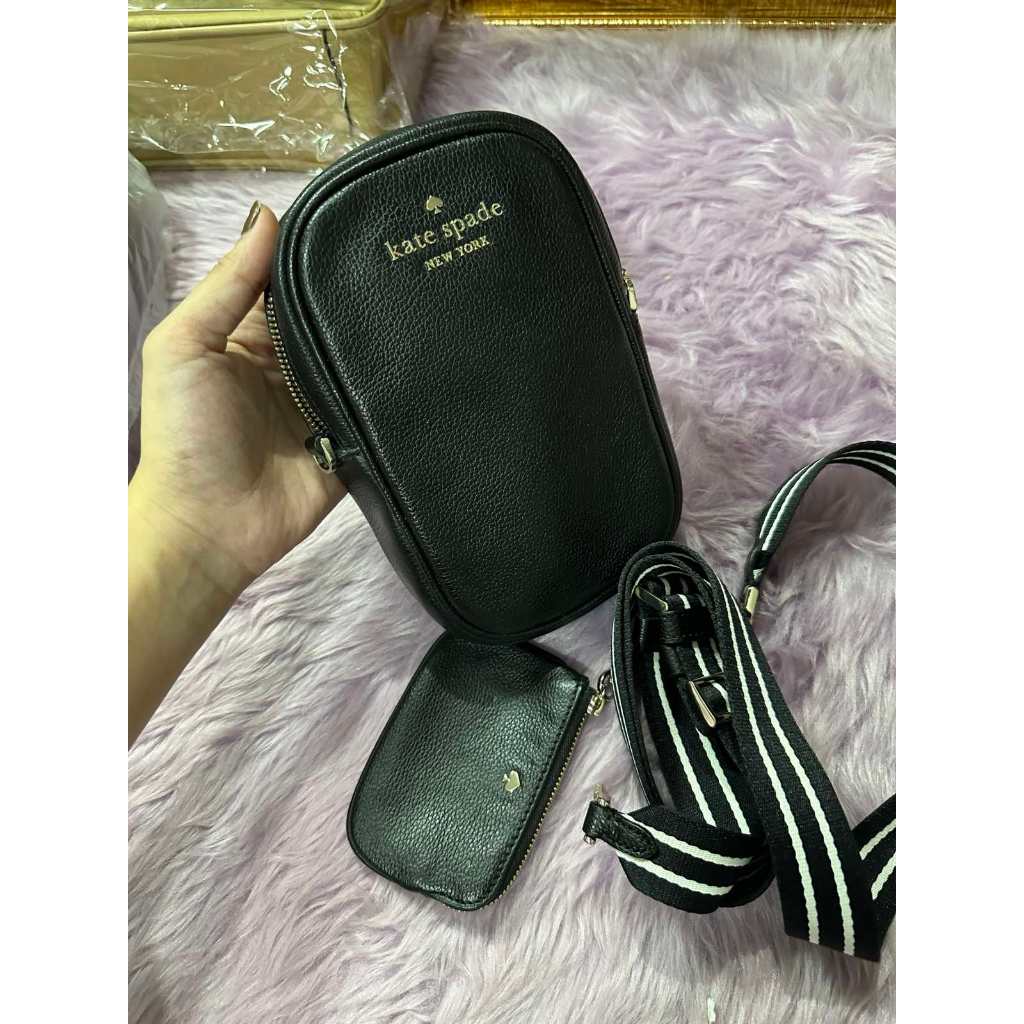 ORIG Preloved KS Rosie North South Phone Black Bag with Wallet