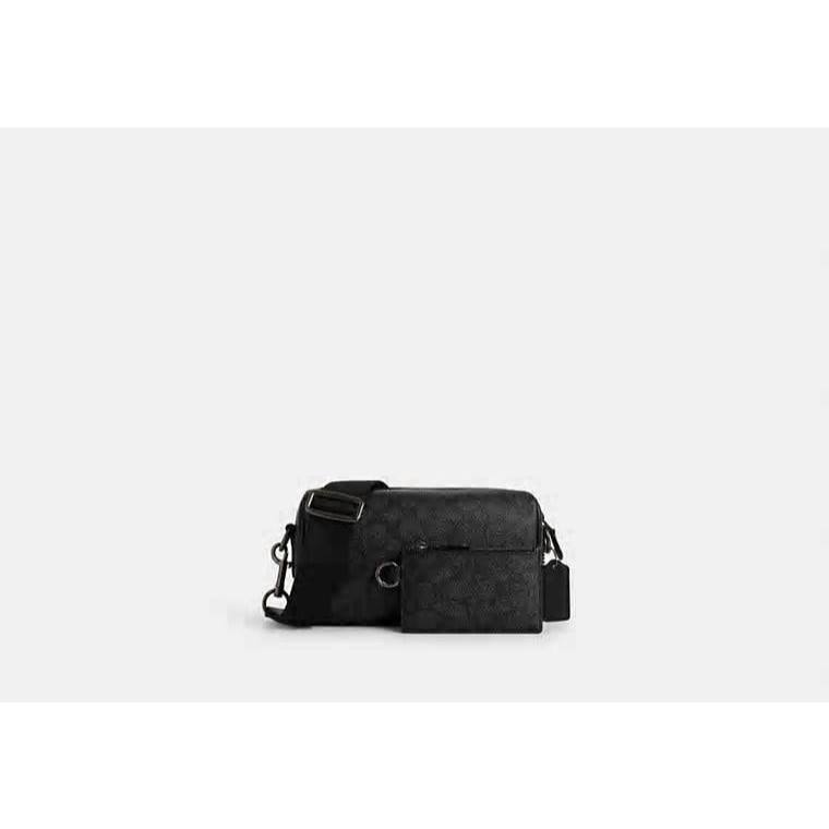 ORIG & IMPORTED CCH Axel Crossbody Men Black Bag In Signature Canvas