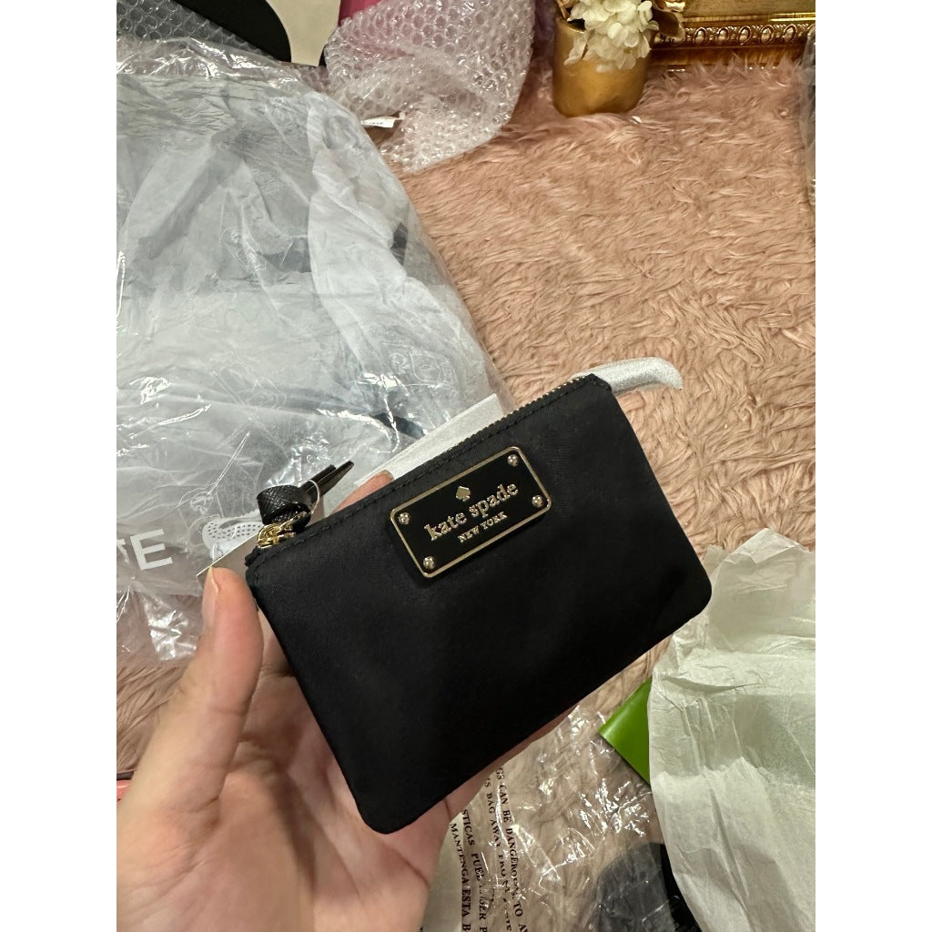 ORIG & IMPORTED KS Wilson Road Mini Natasha Small Nylon Wallet Black