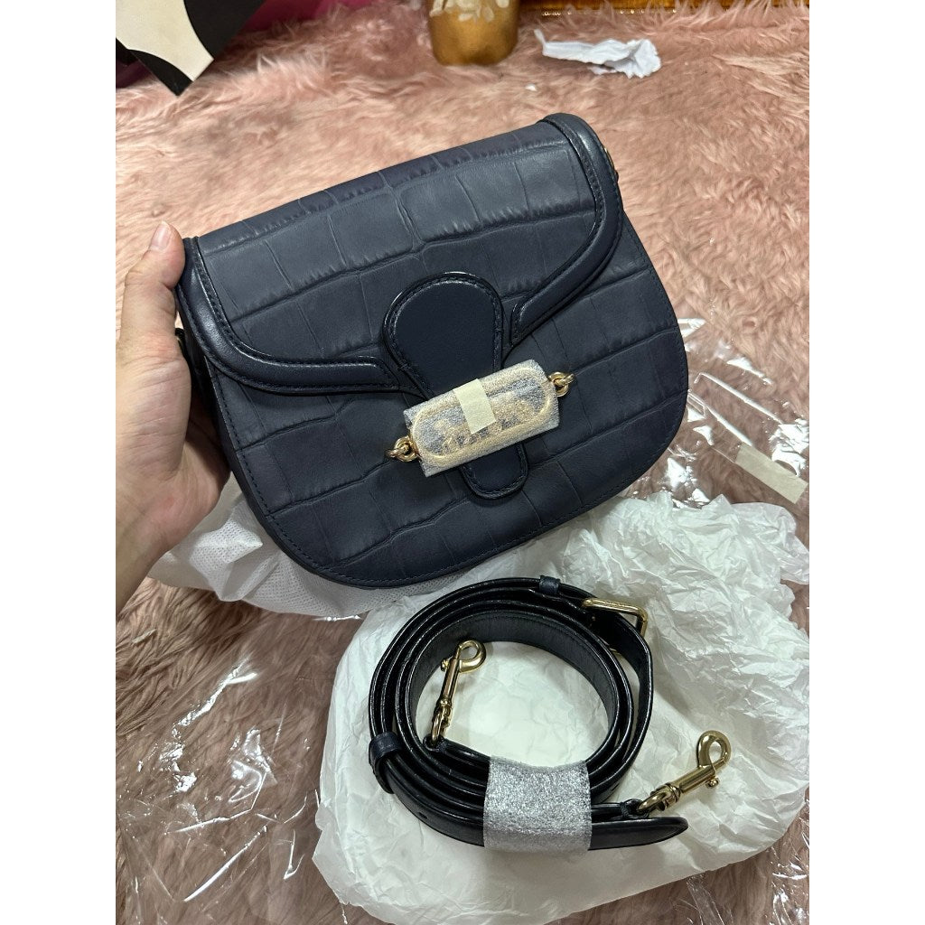 ORIG Preloved CCH Jade Saddle Blue Bag