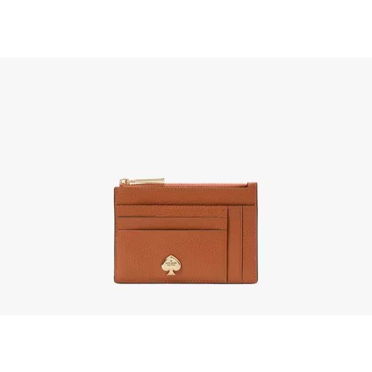 AUTHENTIC/ORIGINAL KS Kayla Large Slim Cardholder Wallet Brown/Black