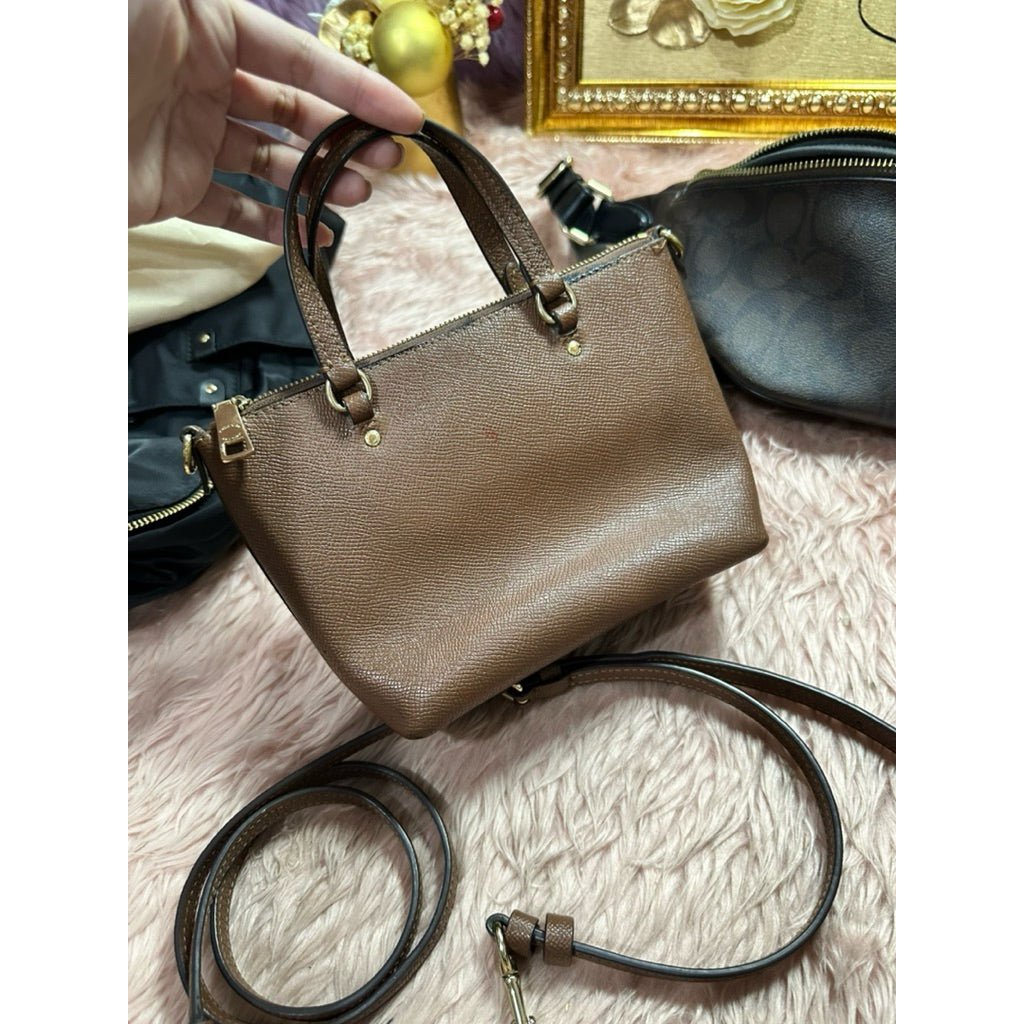 ORIG & IMPORTED Preloved CCH Mini Gallery Bag Brown