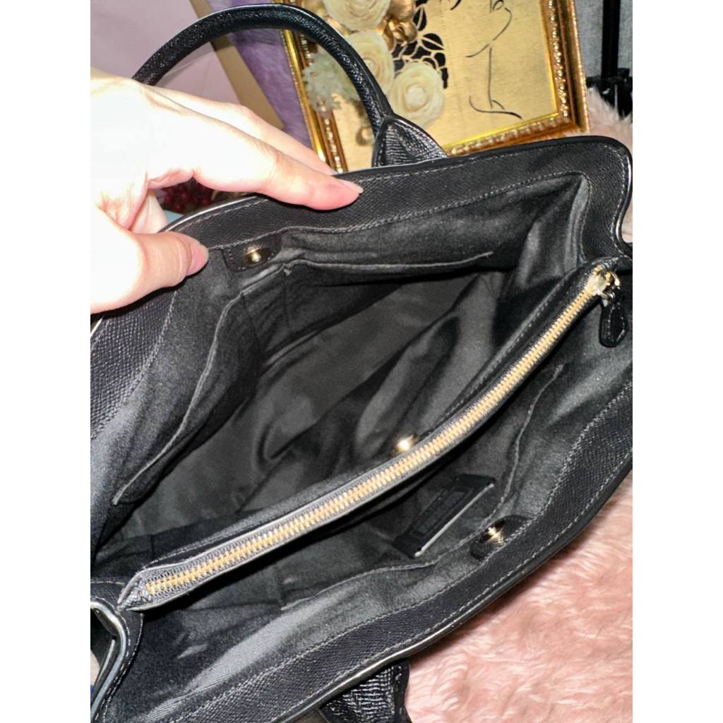 ORIG Preloved RARE CCH Casey Large Brown Tote In Signature Canvas