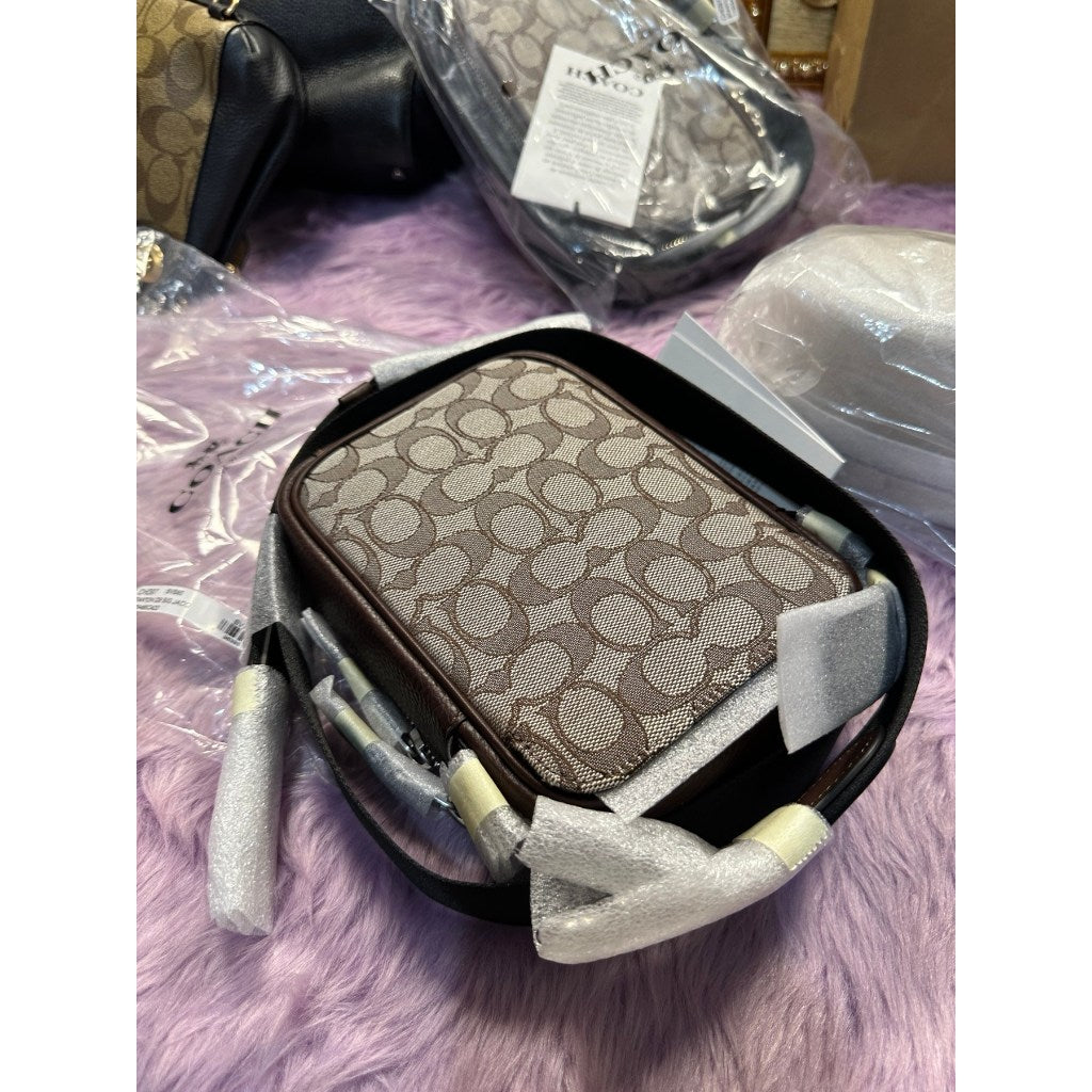 ORIG & IMPORTED CCH Stanton Crossbody In Signature Jacquard Maple Brown Men Bag