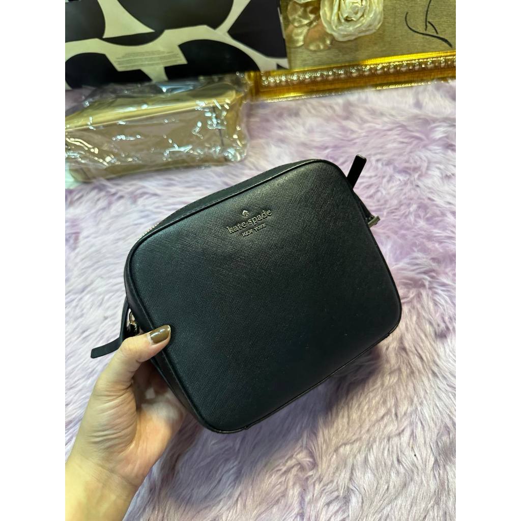 ORIG Preloved KS Newbury Lane Cammie Camera Black Crossbody Bag
