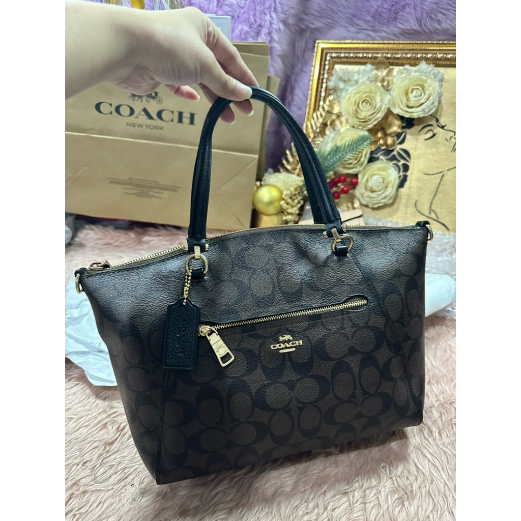 ORIG & IMPORTED Preloved CCH Prairie Satchel Bag In Brown/Black