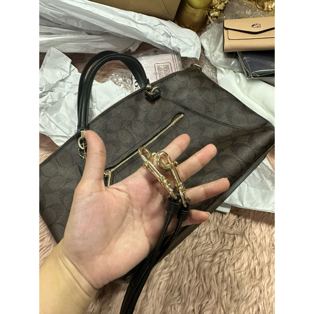 ORIG & IMPORTED Preloved CCH Prairie Satchel Bag In Brown/Black