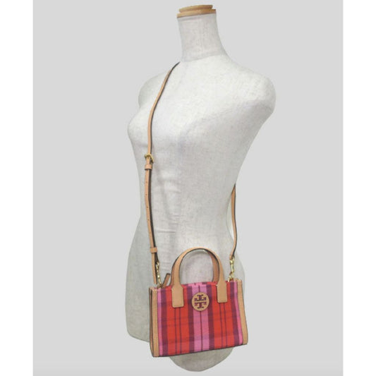 ORIG Preloved TBurch Nylon Mesh Mini Tote Pink Bag