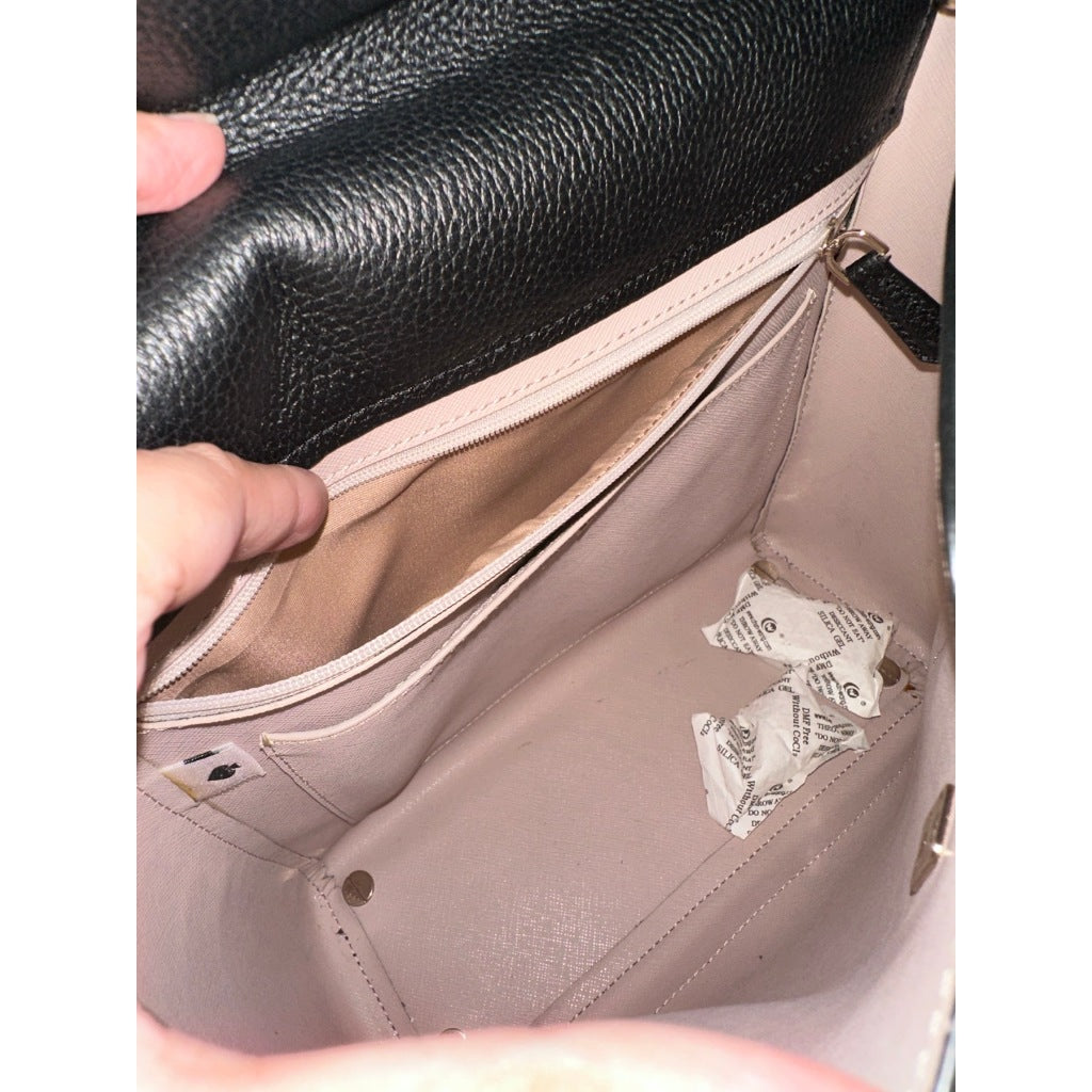 ORIG Preloved KS Retail Essential Medium North South Tote Black Bag