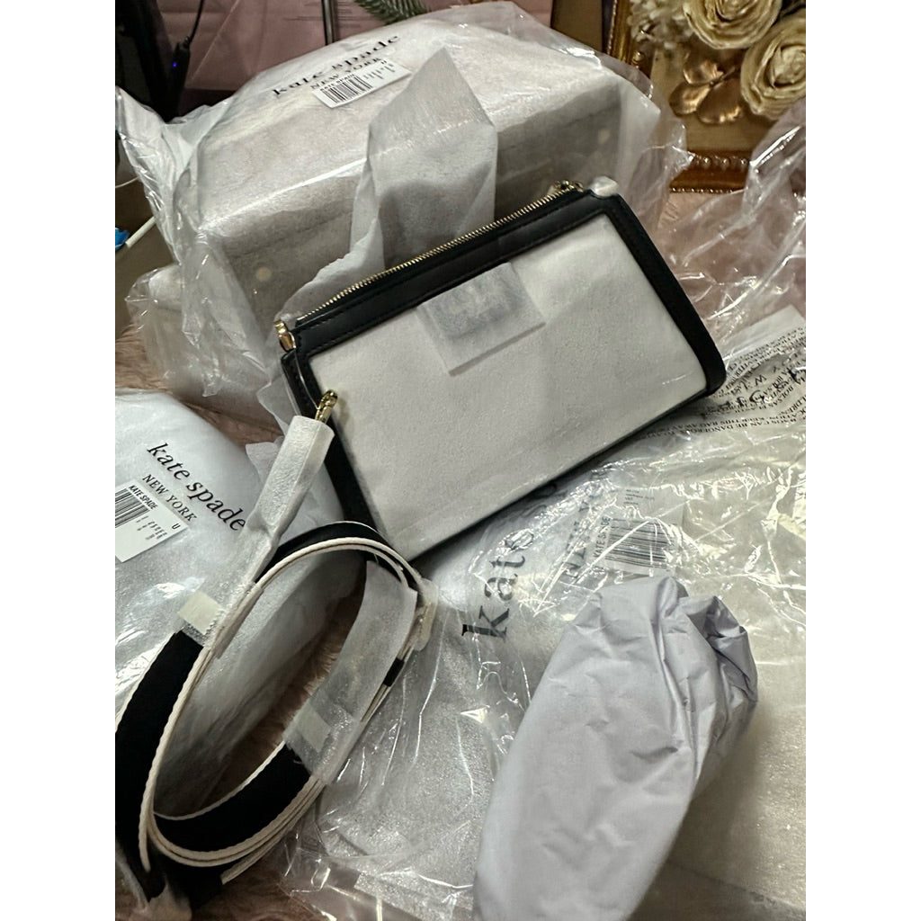AUTHENTIC/ORIGINAL KS Clare Clear Small Crossbody Bag Black