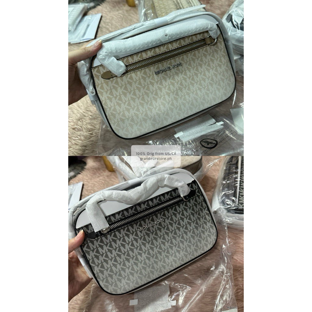 ORIG & IMPORTED MK Jet Set Ombre Chain Crossbody Body Bag Black/Brown