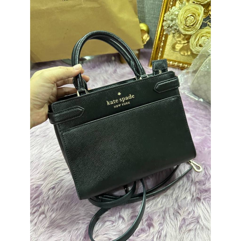 ORIG Preloved KS Staci Small Satchel Bag Black