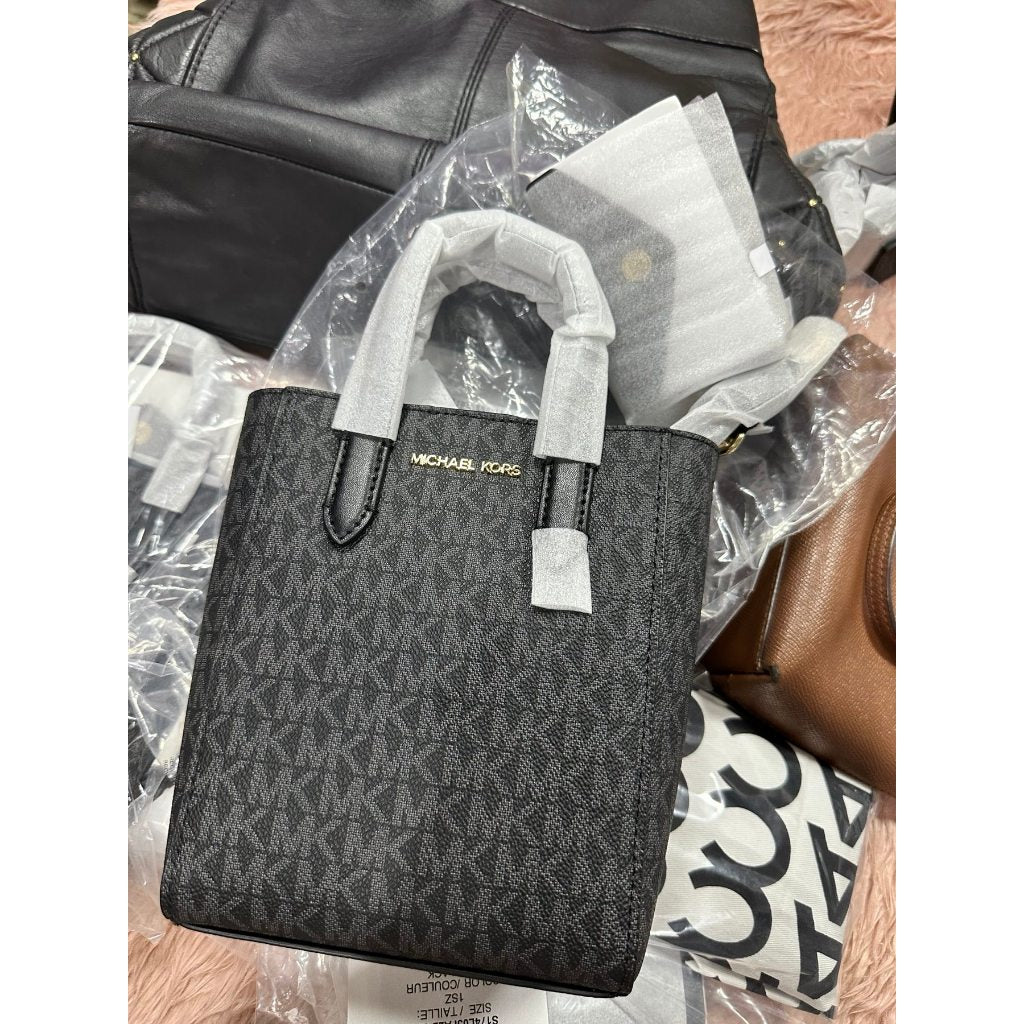 ORIG & IMPORTED MK Vincent Extra-Small XS Crossbody Bag With Card Case Wallet Black