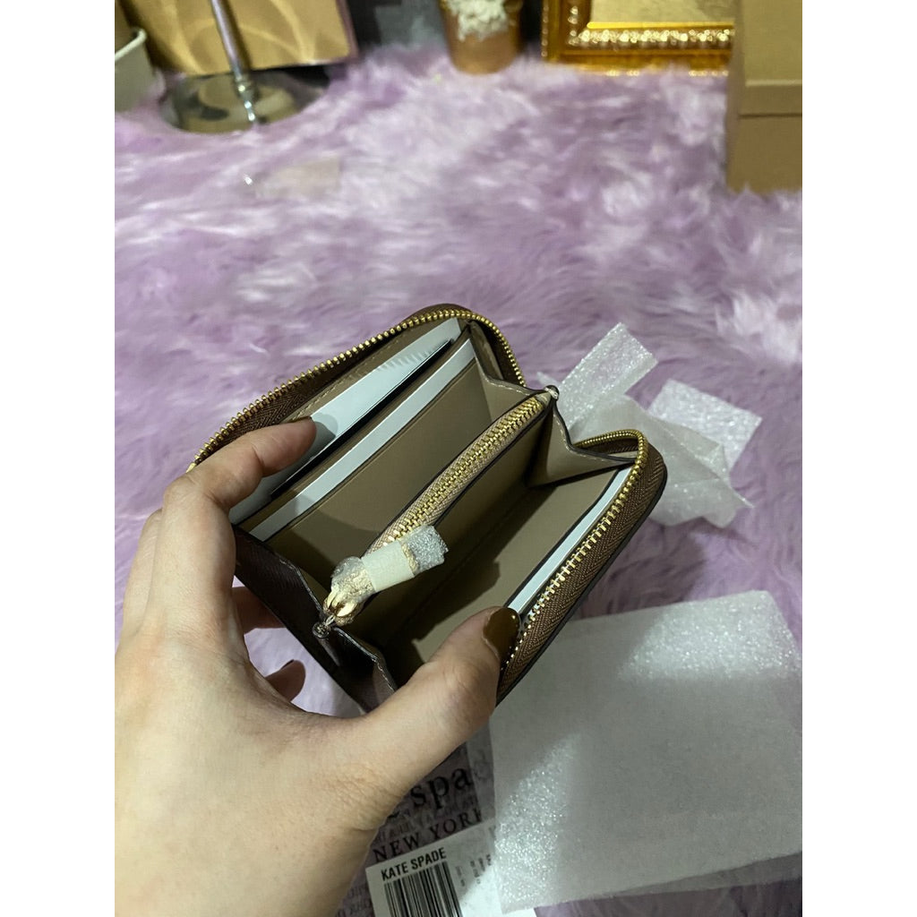 ORIG & IMPORTED KS Devin Zip Card Case Brown Wallet