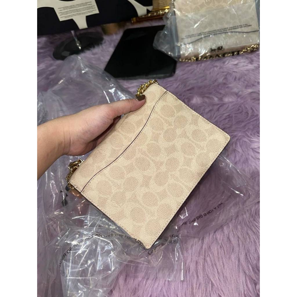 ORIG & IMPORTED CCH Mini Klare Crossbody Small Bag In Signature Canvas in SAND/CHALK