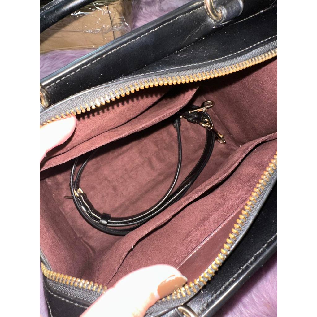 ORIG Preloved CCH  RARE Zoe Carryall Quilted Black Satchel Bag