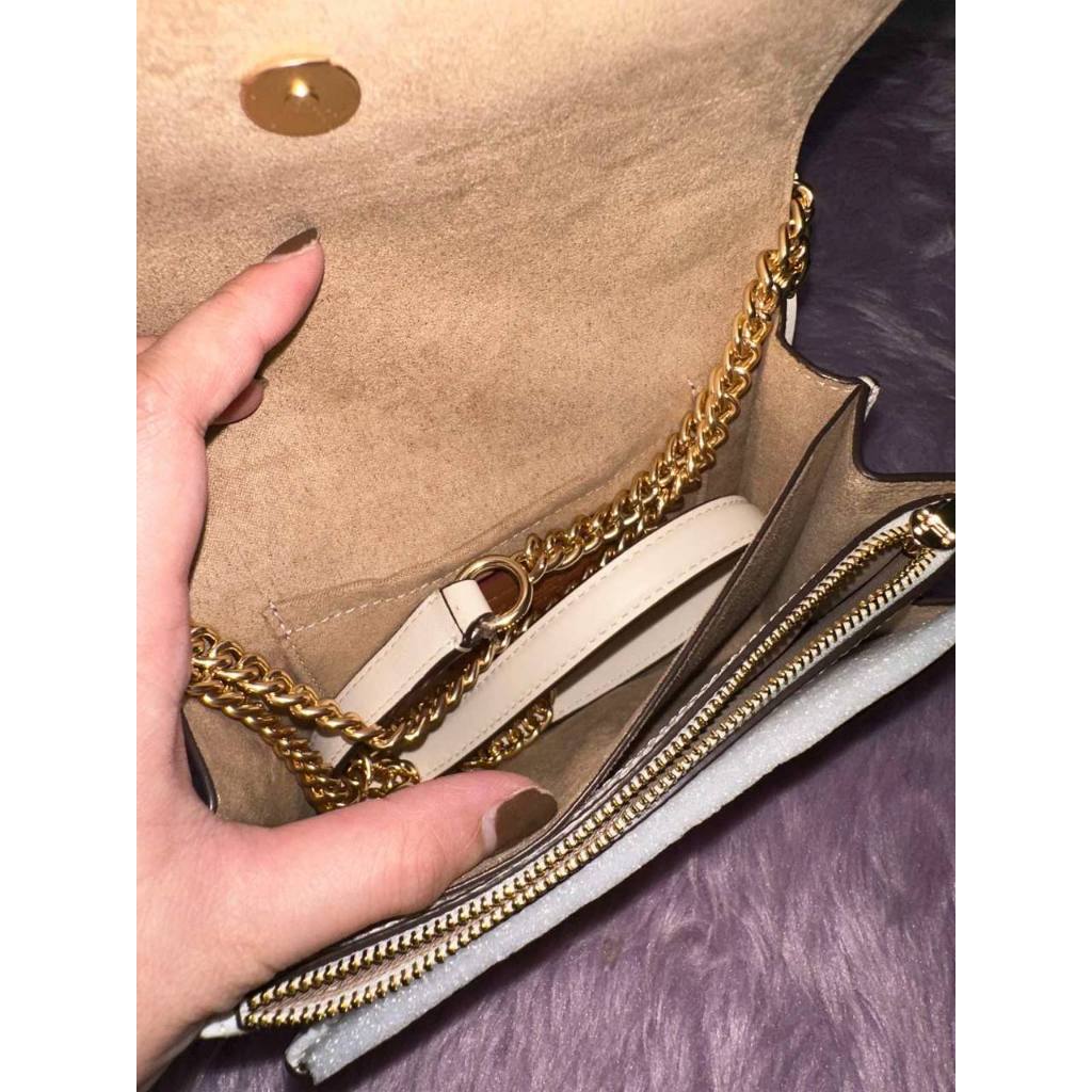 ORIG & IMPORTED CCH Mini Klare Crossbody Small Bag In Signature Canvas in GLACIER WHITE
