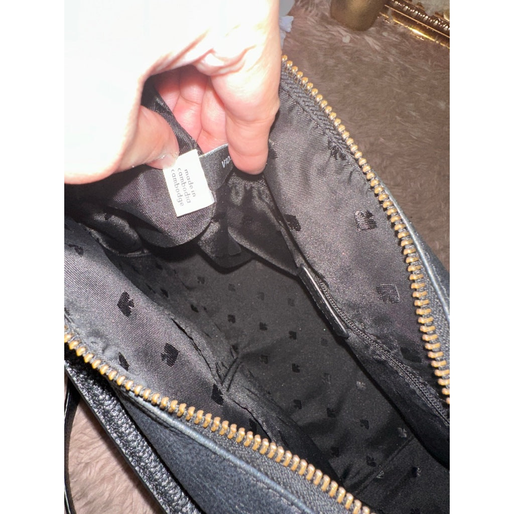 ORIG Preloved KS Mulberry Street Vivian Shoulder Large Black Bag