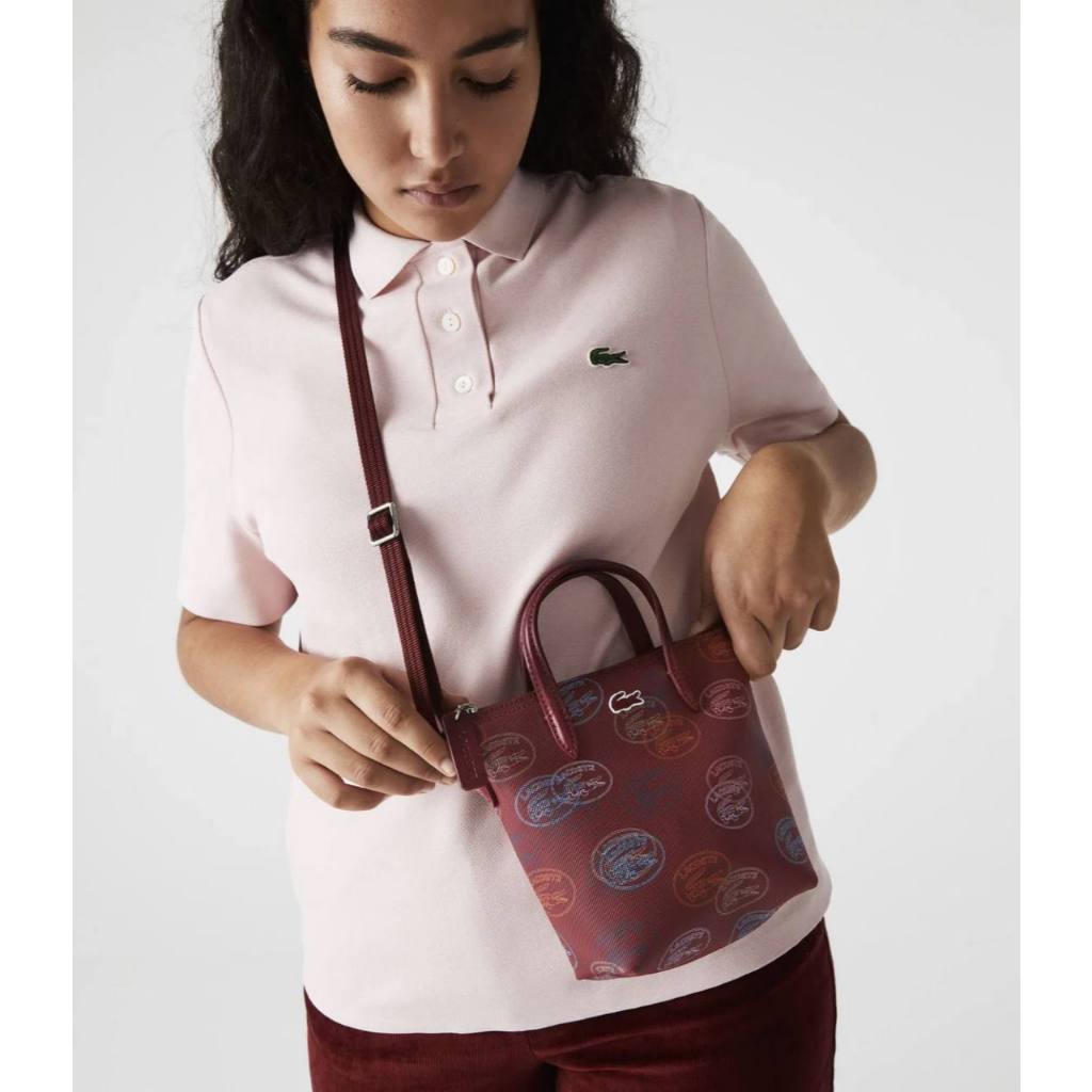 ORIG Preloved LCT Concept Croc Women's Burgundy Mini Red Bag