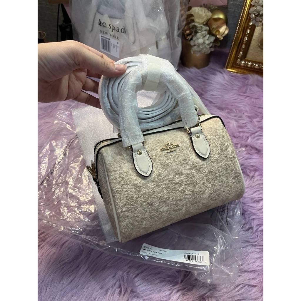 ORIG & IMPORTED CCH Mini Rowan Crossbody Bag In Signature Canvas White/Sand