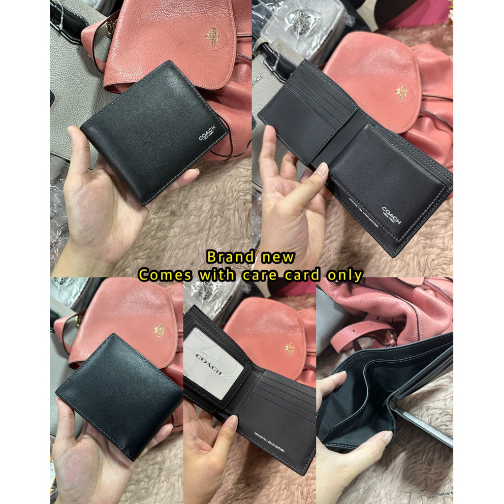 ORIG & IMPORTED CCH Compact Men Bifold Wallet Black/Brown