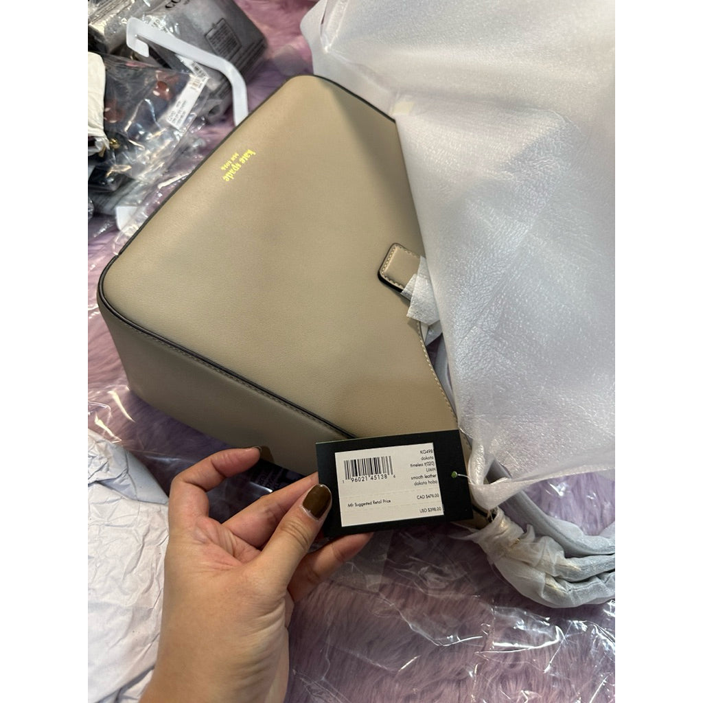 AUTHENTIC/ORIGINAL Kate Spade Dakota Large Taupe Hobo Bag