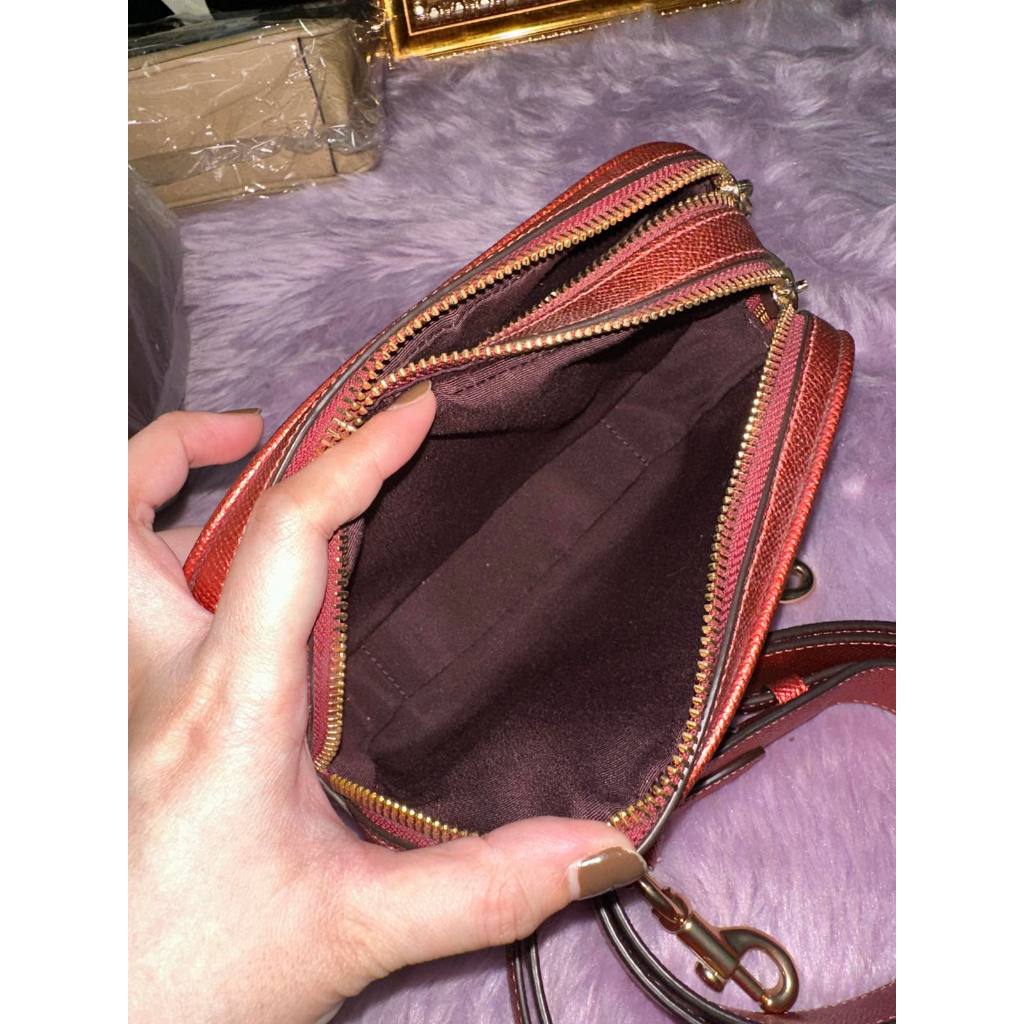 ORIG Preloved CCH Jes Crossbody 20 Small Metallic Red Bag