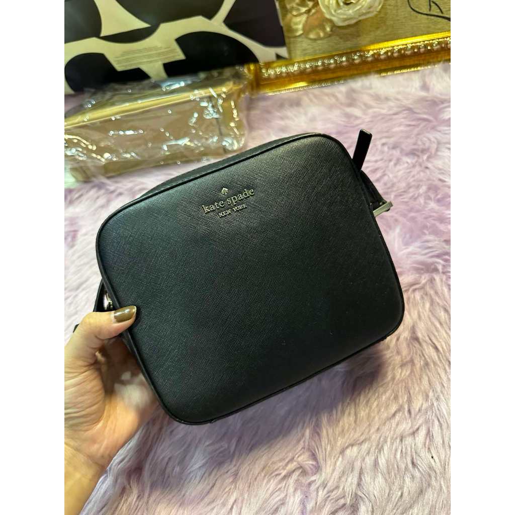 ORIG Preloved KS Newbury Lane Cammie Camera Black Crossbody Bag