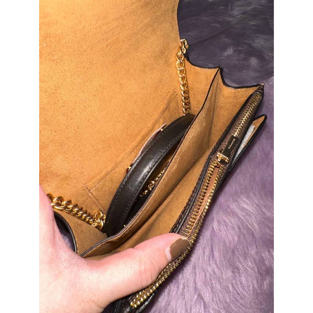 ORIG & IMPORTED CCH Mini Klare Crossbody Small Bag In Signature Canvas in WALNUT BROWN
