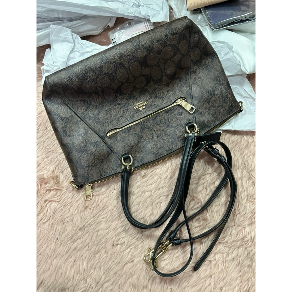 ORIG & IMPORTED Preloved CCH Prairie Satchel Bag In Brown/Black