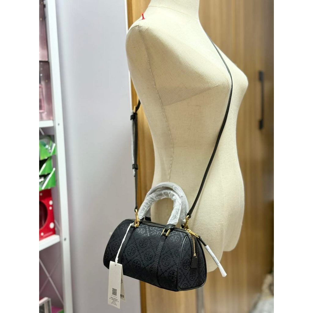 ORIG & IMPORTED TB T Monogram Mini Barrel Black Small Bag