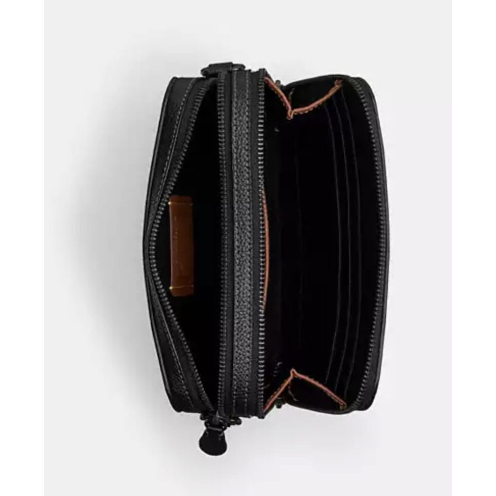 ORIG & IMPORTED CCH Charter Crossbody Small Men Black Bag 19 In Maxi Signature Leather