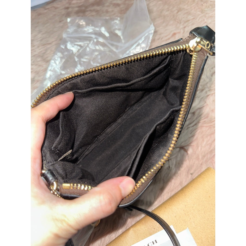 ORIG Preloved CCH Nolita 19 In Signature Canvas Brown Small Bag
