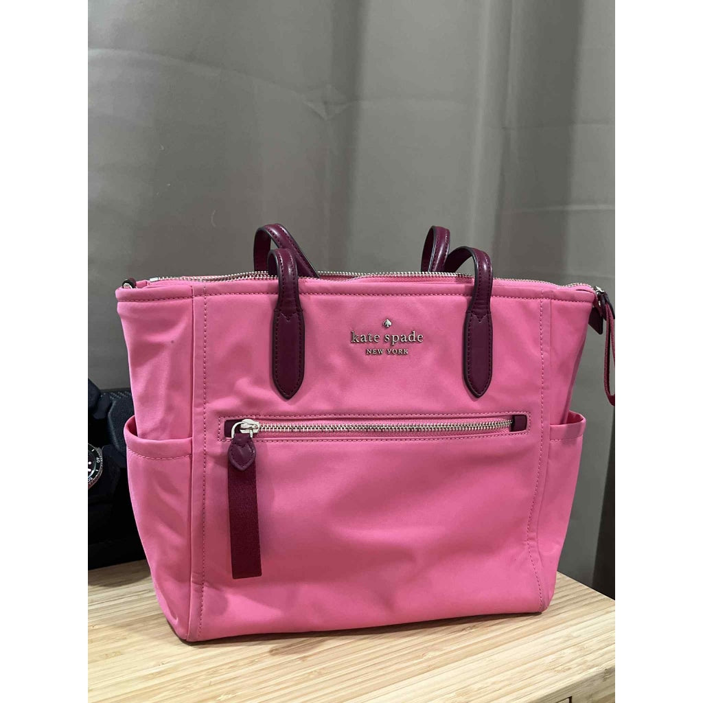 ORIG Preloved KS Chelsea Medium Satchel Pink Nylon Bag