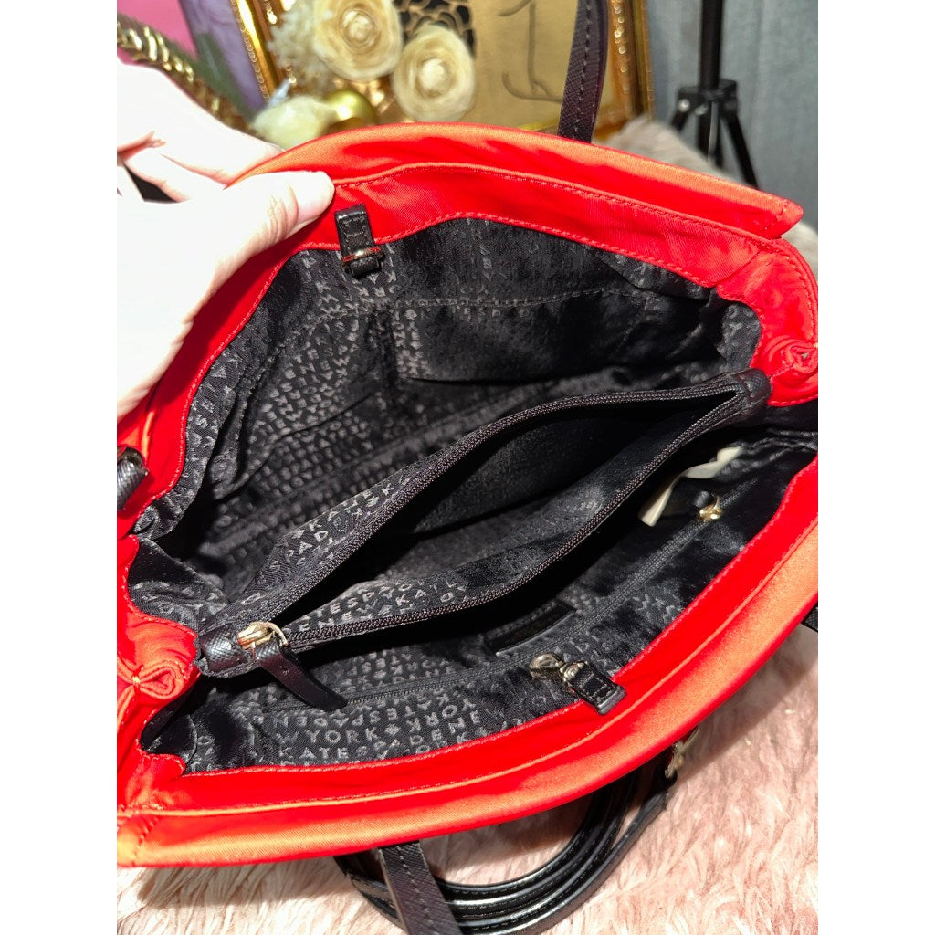 ORIG Preloved KS blake avenue small nylon tote bag red