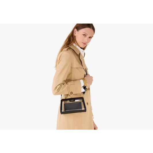 AUTHENTIC/ORIGINAL KS Clare Clear Small Crossbody Bag Black