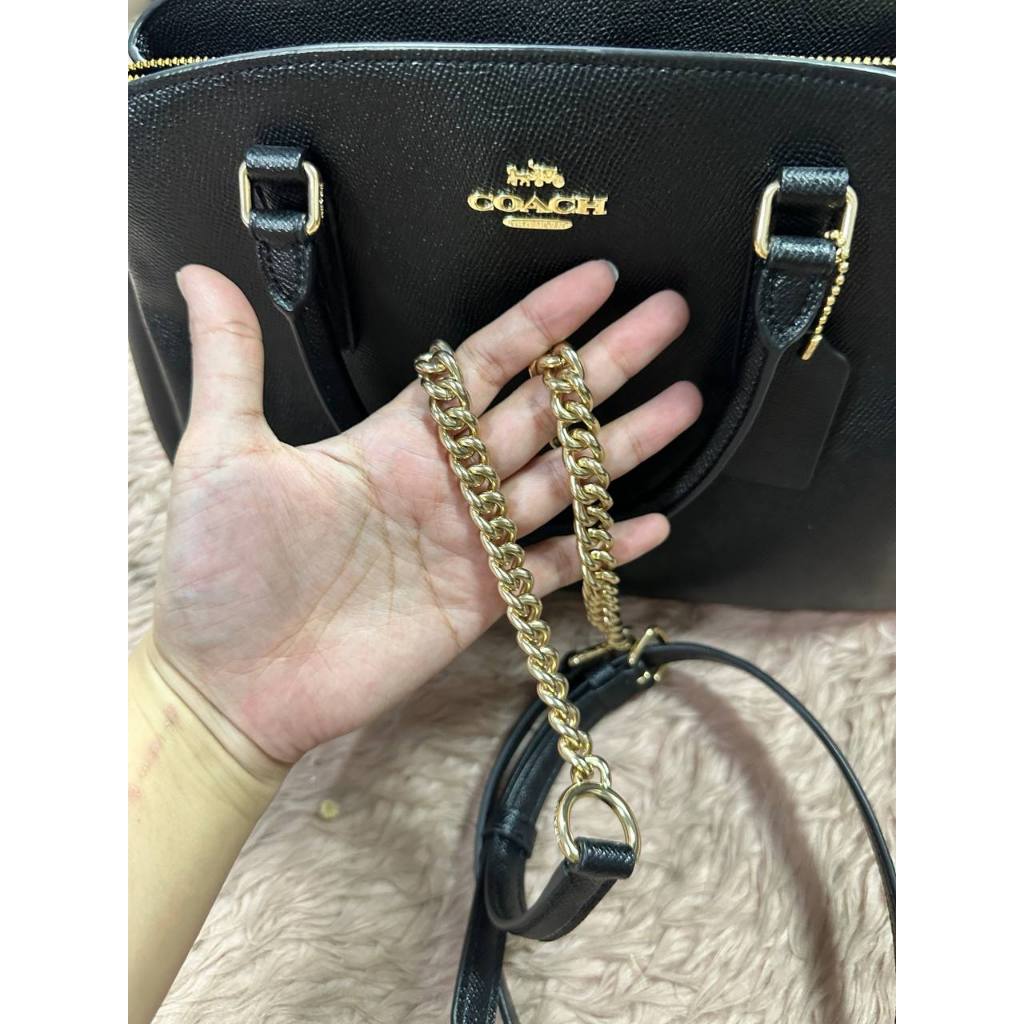 ORIG Preloved CCH Large Sage Carryall Satchel Black Bag
