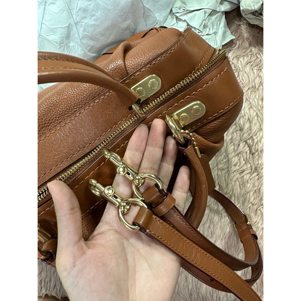 ORIG Preloved RARE CCH Lane Satchel Duffle Brown Bag