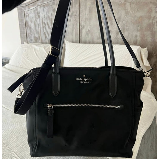 ORIG Preloved KS Chelsea Baby Large Tote Nylon Black Bag