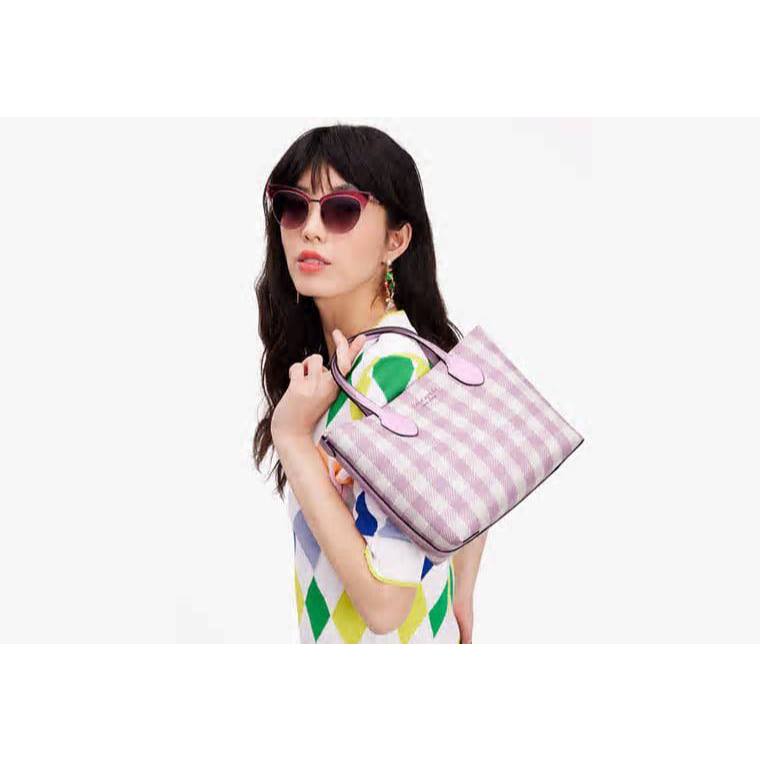 ORIG & IMPORTED KS Bleecker Gingham Medium Crossbody Tote