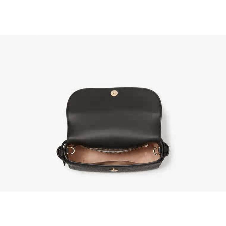ORIG & IMPORTED KS Knott Top-handle Crossbody Small Black Bag