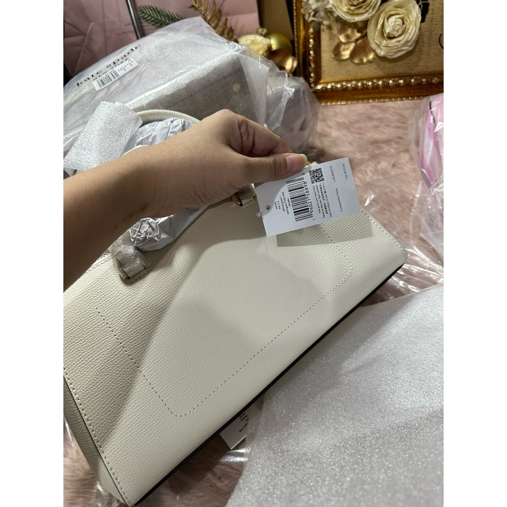 AUTHENTIC/ORIGINAL KS Phoebe East West Satchel White Bag