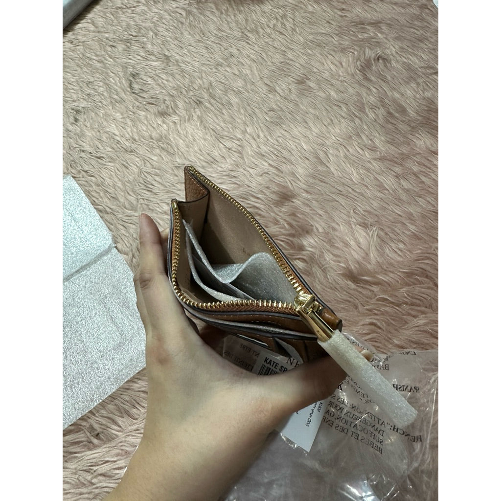 AUTHENTIC/ORIGINAL KS Kayla Large Slim Cardholder Wallet Brown/Black