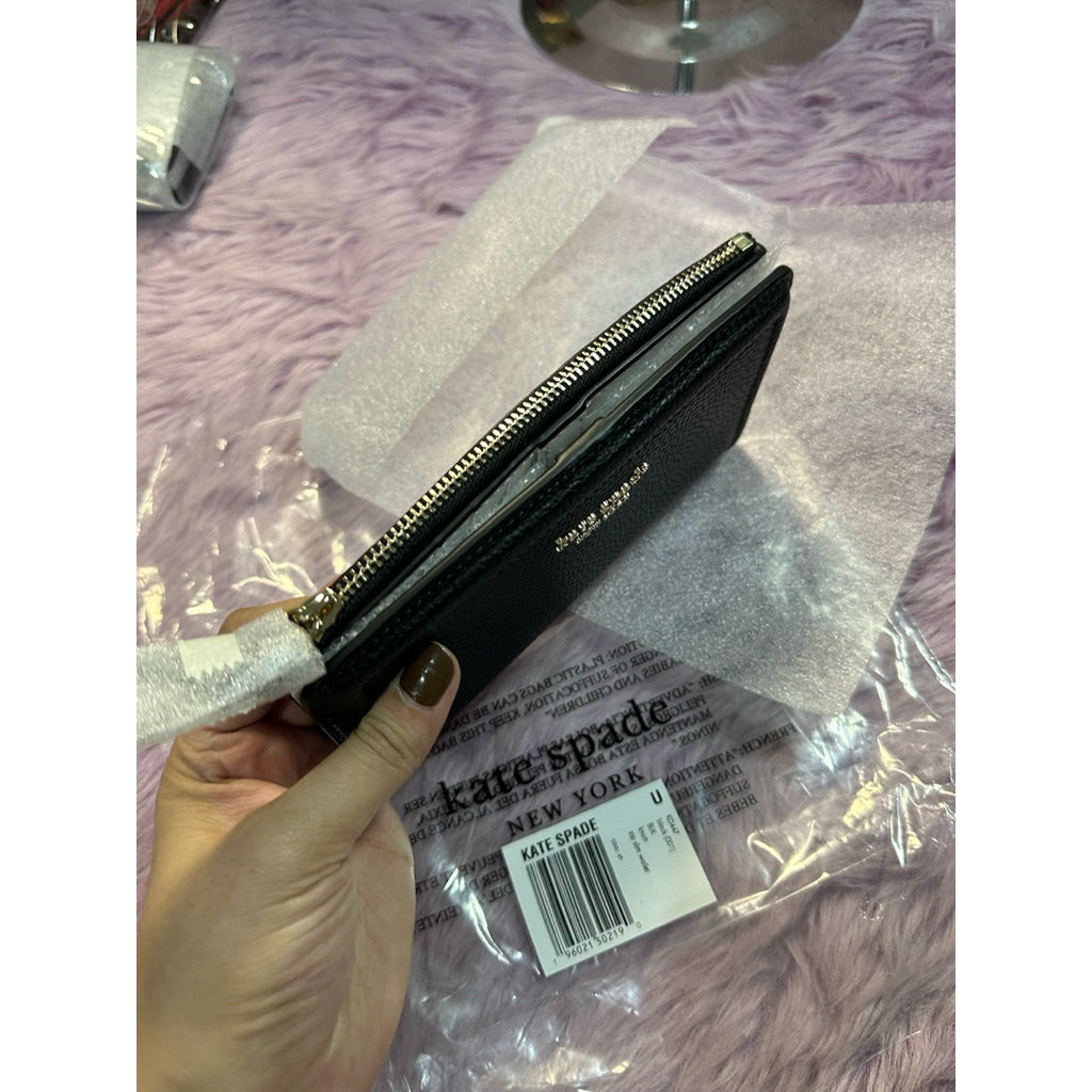 ORIG & IMPORTED KS Knott Zip Slim Black Wallet