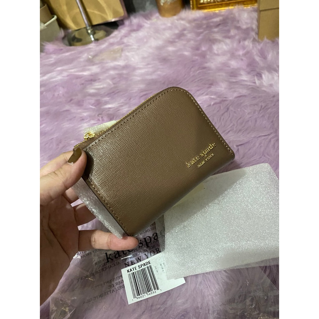 ORIG & IMPORTED KS Devin Zip Card Case Brown Wallet