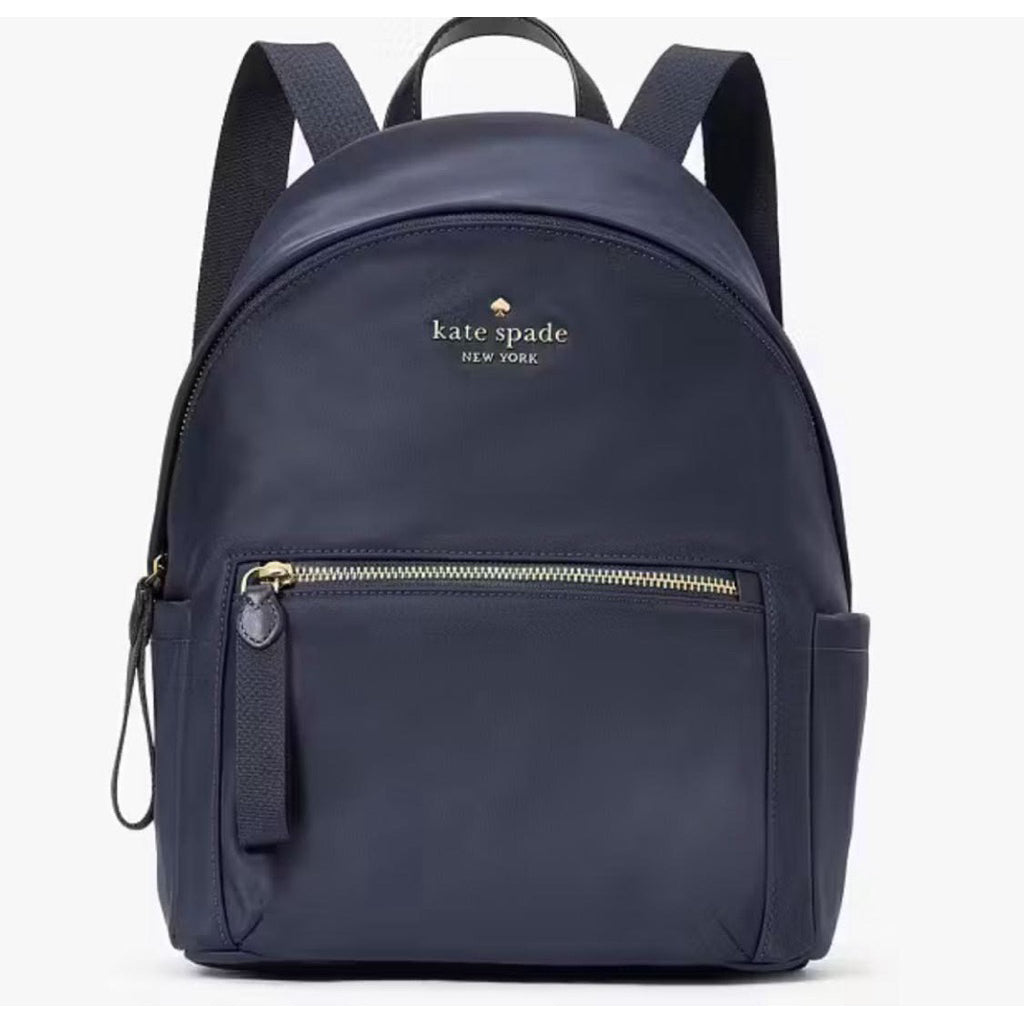 DISCONTINUED NO RESTOCK! ORIG & IMPORTED KS Chelsea Medium Backpack Black Nylon Bag Blue