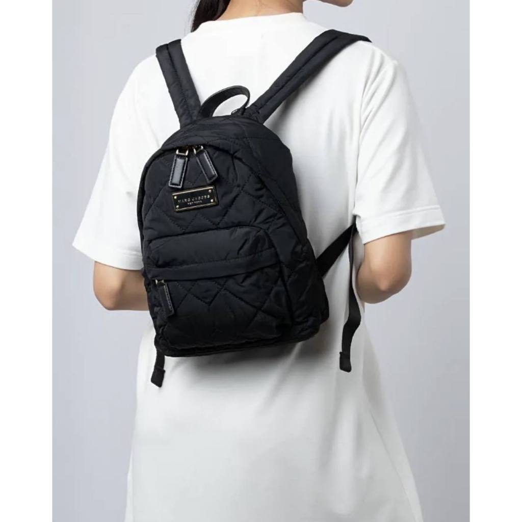 ORIG & IMPORTED MJ Quilted Nylon Mini Backpack Black Bag