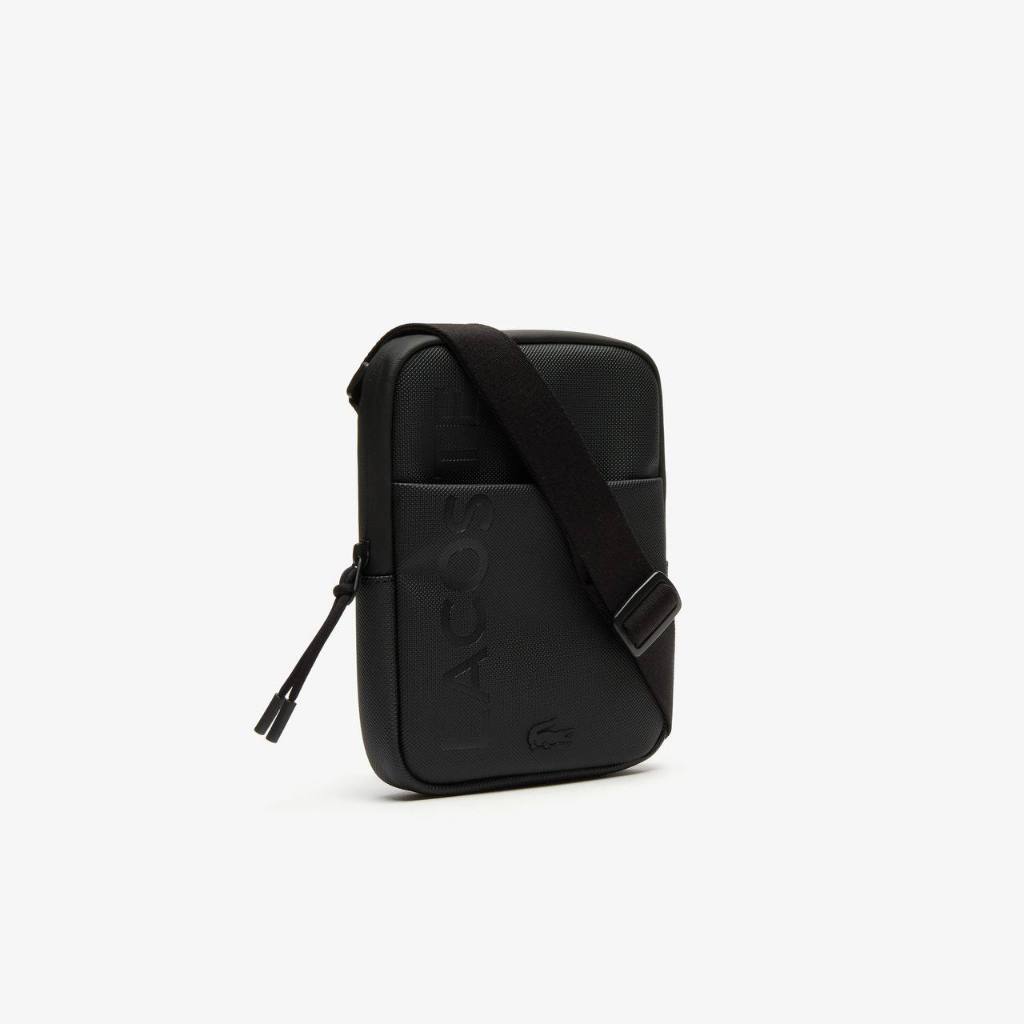 ORIG & IMPORTED LCT Men's L.12.12 Branded Zippered Small Flat Men Bag Black